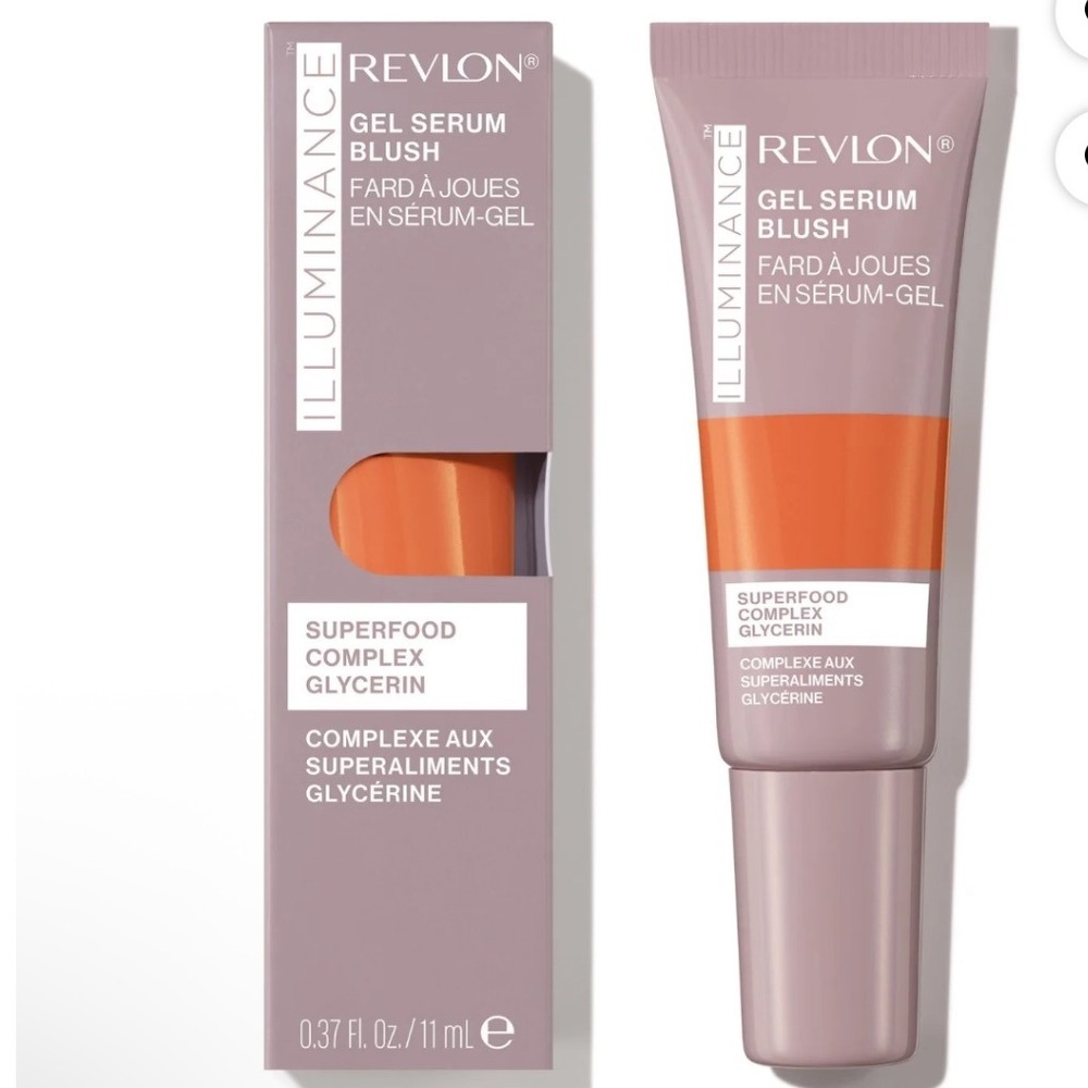 Revlon Illuminance Gel Serum Blush Beaming Coral 130 Superfood Complex Glycerin